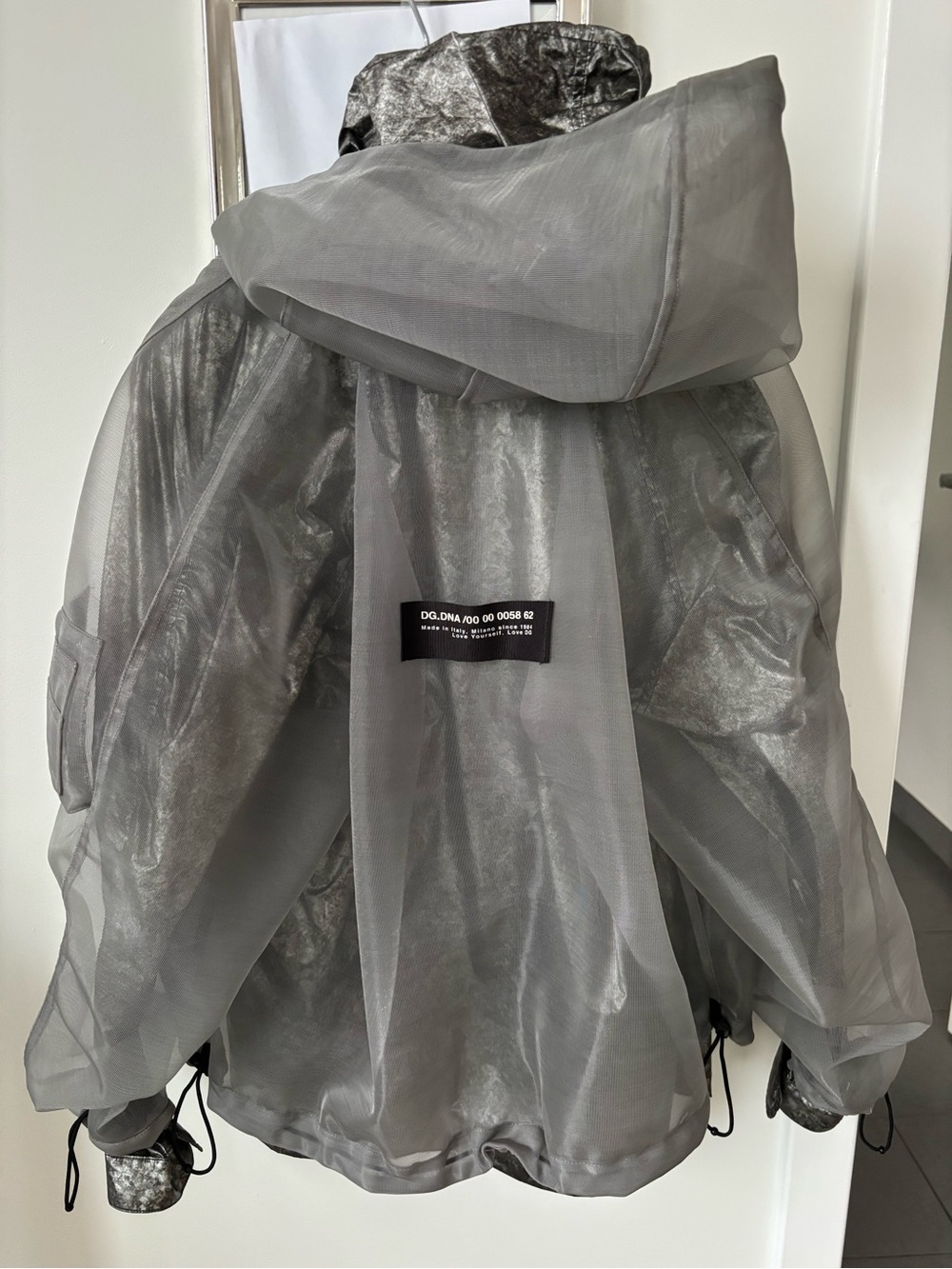 Dolce & Gabbana Men's Silver Layered Jacket - Picture 2 of 5